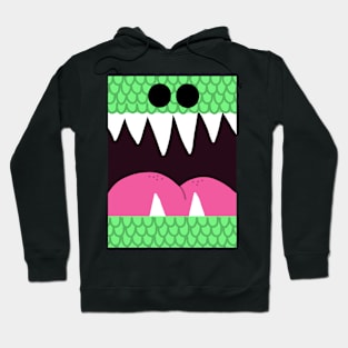 Dinosaur with Scales Mouth Hoodie